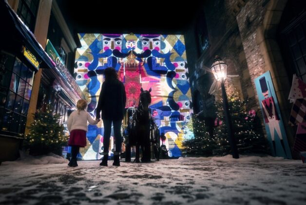 AY-PE sets the scene for Christmas Spectacular on Kirkgate at York Castle Museum