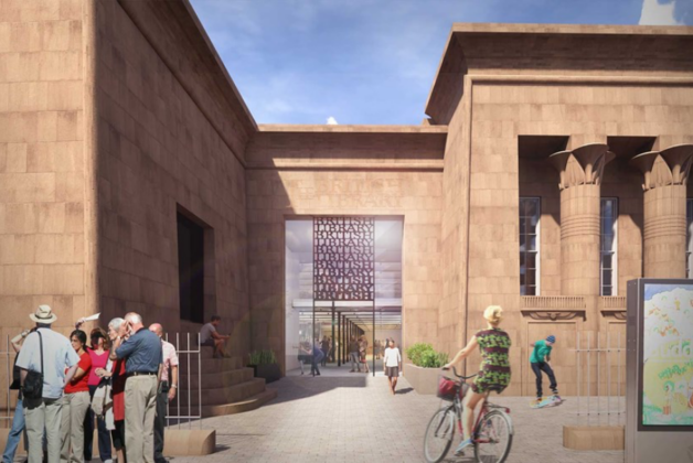 Repairs to begin at Egyptian-inspired building and potential British Library site