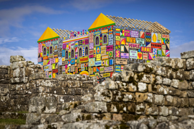 Colourful community driven Hadrian’s Wall installation marks 1900th anniversary