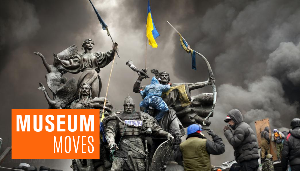 A photograph from IWM London's exhibition, Ukraine Photographs from the Frontline (© Anastasia Taylor-Lind)