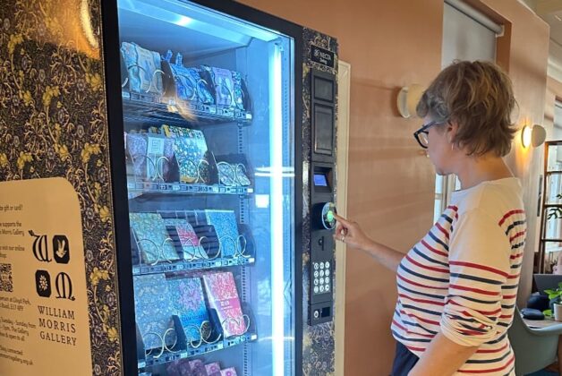 Vending machine selling Morris-inspired products creates new revenue at William Morris Gallery