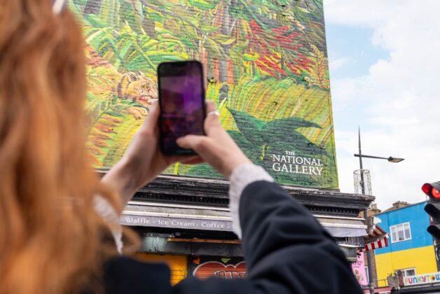 National Gallery unveils 40 meter hand-painted Camden mural