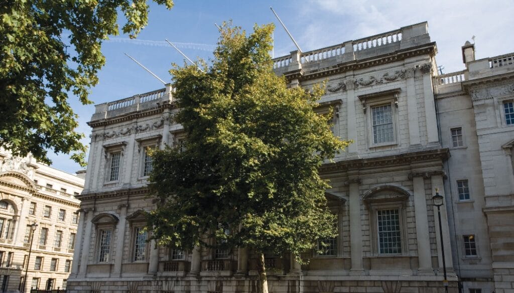 Banqueting House in 2007, looking east.